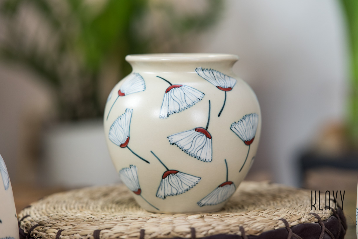 Gingko Leaf Round Vase